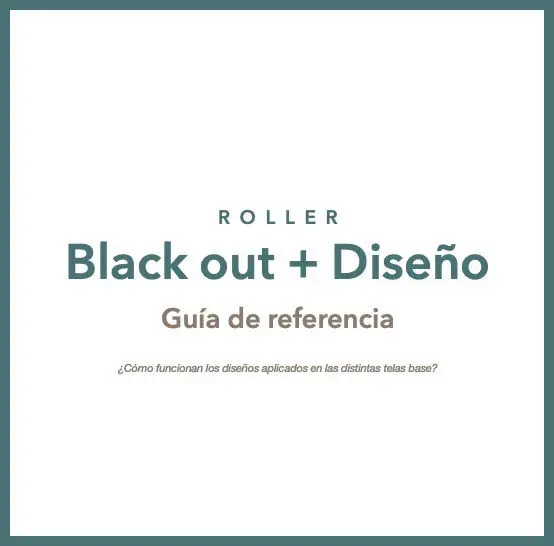 Blackout con diseño