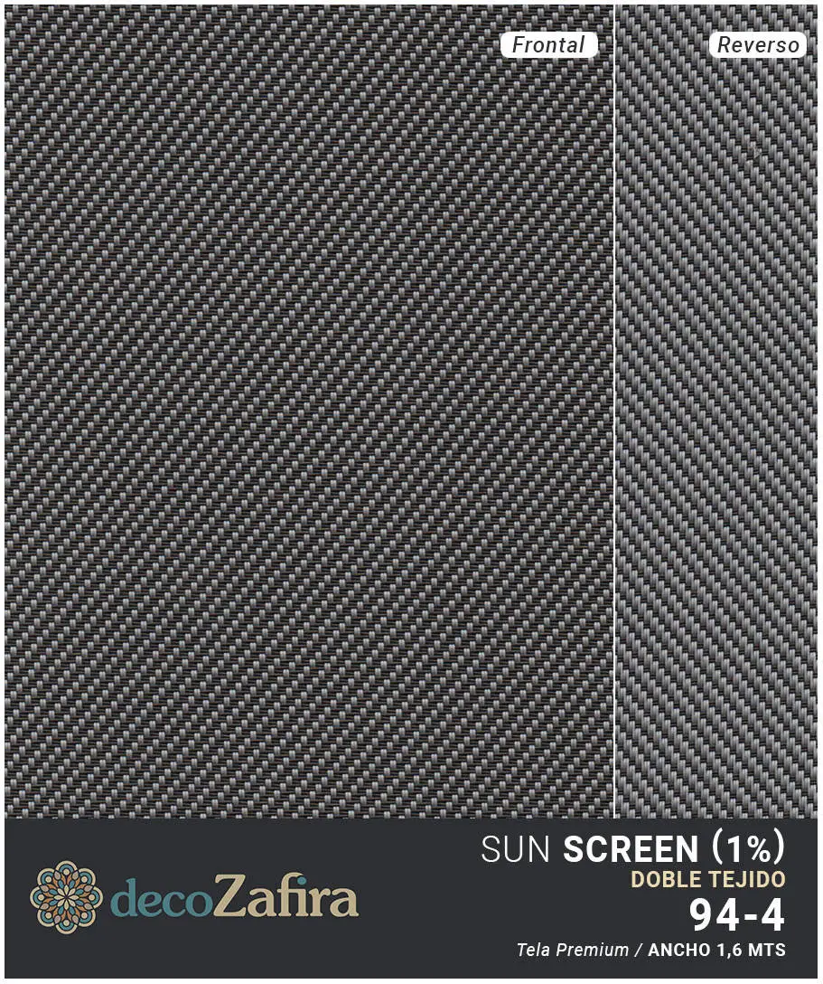 roller screen premium doble tejido decozafira