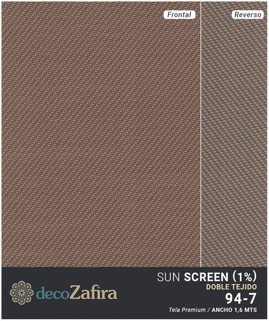 roller screen premium doble tejido decozafira