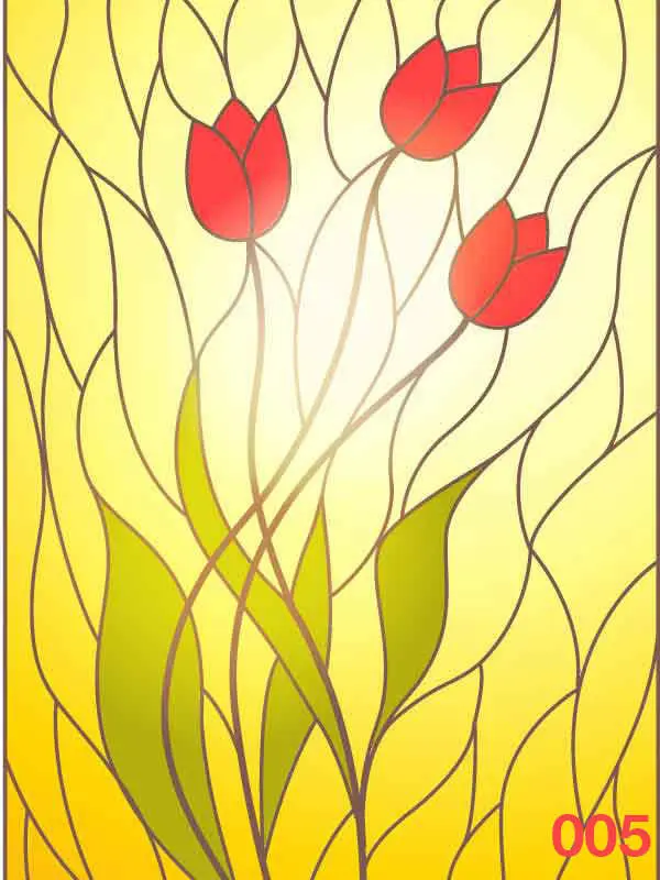 Diseño vitral Decozafira empavonado vitrales