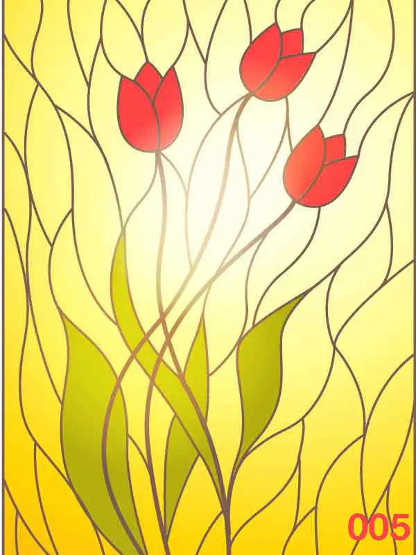 Diseño vitral Decozafira empavonado vitrales