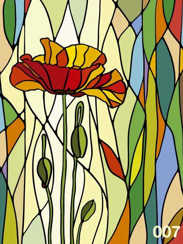 Diseño vitral Decozafira empavonado vitrales