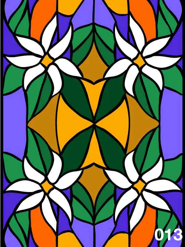 Diseño vitral Decozafira empavonado vitrales