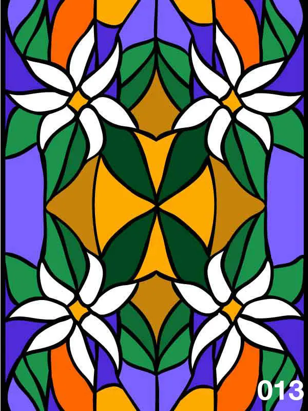 Diseño vitral Decozafira empavonado vitrales