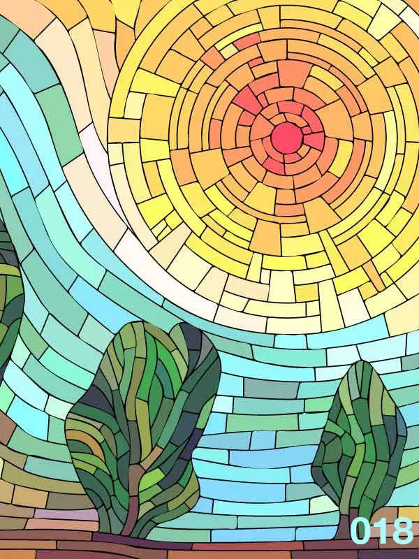 Diseño vitral Decozafira empavonado vitrales